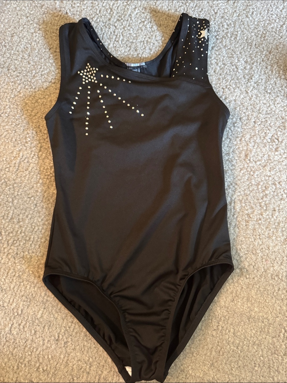 Black and silver leotard kids XL (14/16)